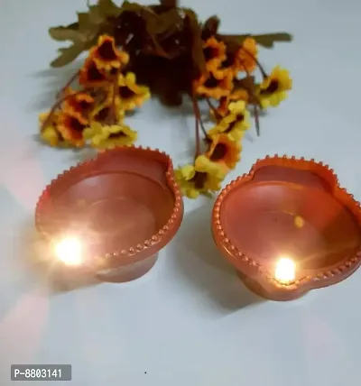 LED Water Sensor Diya Eco Friendly Non Electric Diya for Diwali and Decoration-thumb2