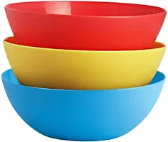 Plastic Classic Mixing Bowl Combo Set - 2L, 1 Piece Bowl and 1 Piece Hand Whisker, Multicolour-thumb2