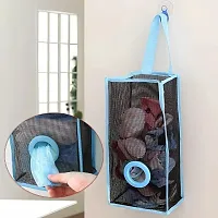 Plastic Bag Dispenser Hanging Storage Mesh Bag Trash Garbage Bag Organizer Holder- 1 Piece-thumb3