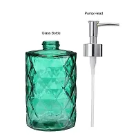 Crystal Diamond Cut Glass Liquid Soap Shampoo Gel Dispenser for Handwash - Multicolor-thumb1