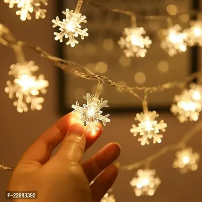 Snow Flakes Led Light String Light 3 Metre For Diwali Christmas and Festival Decoration-thumb2
