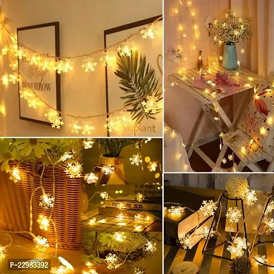 Snow Flakes Led Light String Light 3 Metre For Diwali Christmas and Festival Decoration-thumb3