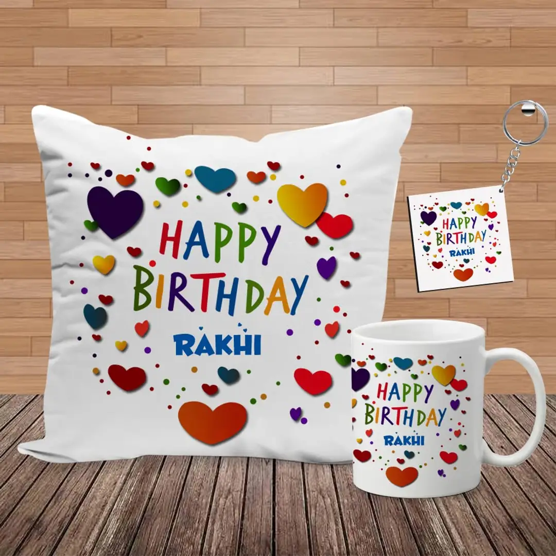 Creative Image Of Birthday Cake With Name [rakhi] | Cake name, Birthday,  Happy birthday