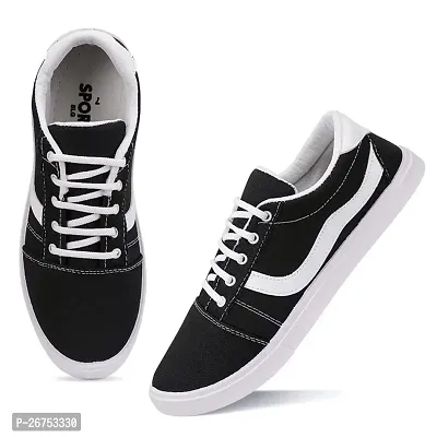 Stylish Canvas Black Shoes  for men-thumb0