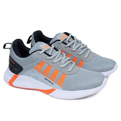 Classic Mesh Solid Sports Shoes For Men