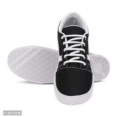 Stylish Canvas Black Shoes  for men-thumb3