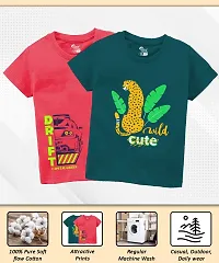 DOLU BOLU Boys Cotton T Shirt Combo Pack of 5-thumb2