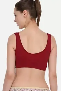 Stylish Full Stretchable Multicolor Inner Air Sport Bra Pack of 3-thumb1