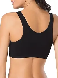 Stylish Full Stretchable Multicolor Inner Air Sport Bra Pack of 3-thumb1