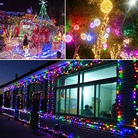 VOFFY String Lights 55 Meter 200 LED's Bulb 8 Light Modes Outdoor Indoor Decoration Fairy String Lights Waterproof for Wall Party/Diwali Festival/Garden/Home Decoraton/Wedding(Multicolour)-thumb3