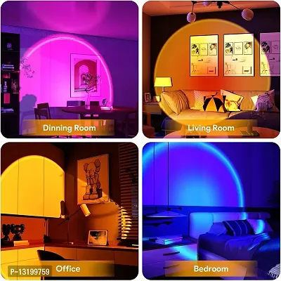 VOFFY Sunset Lamp Projection Led Lights with Remote, 16 Colors Night Light 360? Rotation Rainbow Lights 4 Modes for Photography/Selfie/ Party/Home/Living Room/Bedroom Decor, Gifts for Women  Men-thumb4