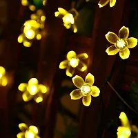 VOFFY Flower LED Lights Waterproof Flower 16 LED Fairy Flexible Light, for Home Decoration, Diwali, Pooja Room, Festival Indoor and Outdoor Flower Lights (14 Feet, Warm White)-thumb2