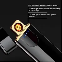 VOFFY Stylish USB Cigarette Lighter Flameless for Men  Women Smart Sensitive Touch Sensor Electric USB Rechargeable Windproof Cigarette Lighter for Cigarette Smoking,Birthday Gift,-thumb1