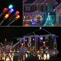 VOFFY 50 Meter LED String Lights 200 LEDs Outdoor Indoor Waterproof Decoration Fairy Lights 8 Lighting Modes, Black/White Wire Fairy String for Garden/Yard/Dewali/Chrismas Lighte (Multi Color)-thumb2