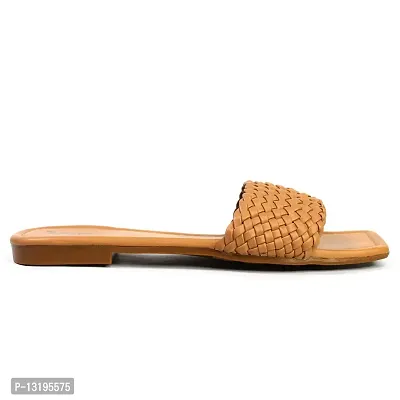 VOFFY Women Flat Sandals for Summer Comfortable & Soft Flats Trendy Two Strap Design Women Fashion Sandal Outdoor, Travel Sleeper for Women & Grils-thumb5