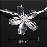 VOFFY Crystal Flower Lights 16 LED Flashing Mini Flower 3 Meter Tail Plug Connectable Cherry Novelty Lights for Party/Patio/Wedding/Diwali/Waterproof Indoor and Outdoor Flower Lights (Warm White)-thumb4