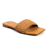 VOFFY Women Flat Sandals for Summer Comfortable & Soft Flats Trendy Two Strap Design Women Fashion Sandal Outdoor, Travel Sleeper for Women & Grils-thumb2