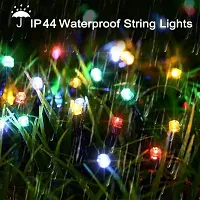 VOFFY 50 Meter LED String Lights 200 LEDs Outdoor Indoor Waterproof Decoration Fairy Lights 8 Lighting Modes, Black/White Wire Fairy String for Garden/Yard/Dewali/Chrismas Lighte (Multi Color)-thumb1