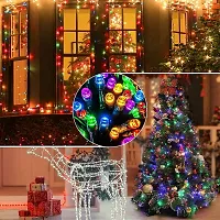 VOFFY RGB String 120 LED,s Bulb Lights 30 Meter Festival Lights [8 Modes] Multi Colour Changing Diwali Decorative Bedroom Patio Indoor Outdoor Home Halloween Durga Pooja Navraatre-Multicolor-thumb2