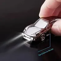 VOFFY Store Slides Car Cigarette Lighter USB Rechargeable Windproof Key Chain Smoking Lighter Mini Car Shape Metal Smart Electronic Cigarette Lighter Multifunctional-thumb2