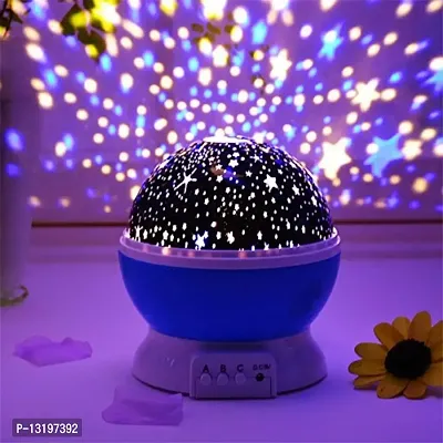 VOFFY New Star Projector LED Night Lamp 360 Degree Rotation 4 LED Bulbs Color Changing Moon Star Light Rotating Projector for Parties, Kids Bedroom, SPA, Club, Birthday Party Gift-thumb2