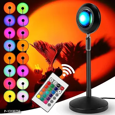 VOFFY Sunset Lamp Projection Led Lights with Remote, 16 Colors Night Light 360? Rotation Rainbow Lights 4 Modes for Photography/Selfie/ Party/Home/Living Room/Bedroom Decor, Gifts for Women  Men-thumb3