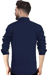 Blue Cotton Casual Casual Shirts For Men-thumb1