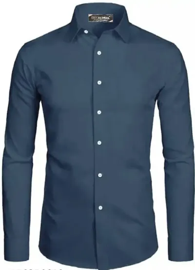 Mens Casual full Sleeve Plain Shirt