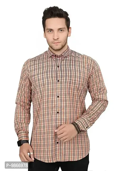 Sky Global Men's Regular Fit Lining Fomal Shirt-thumb0