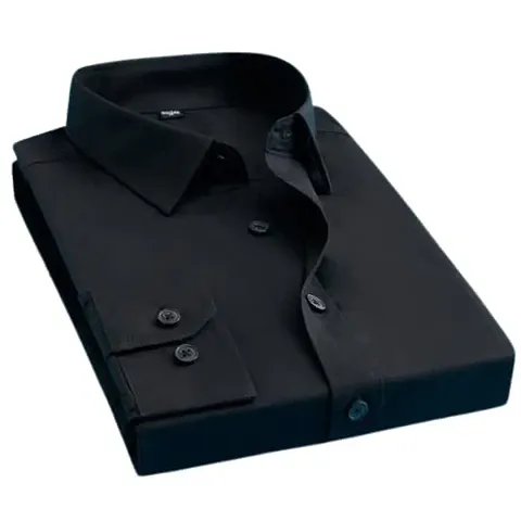 Global Men's Regular Fit Plain Formal Shirt