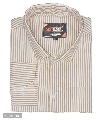 Sky Global Men's Regular Fit Vertical Lining Shirt-thumb0
