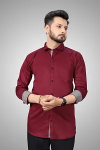 Sky Global Men's Slim Fit Full Sleeves Casual Shirt-thumb1