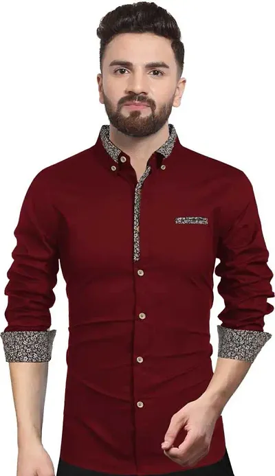 Global Men's Regular Fit Casual Shirt