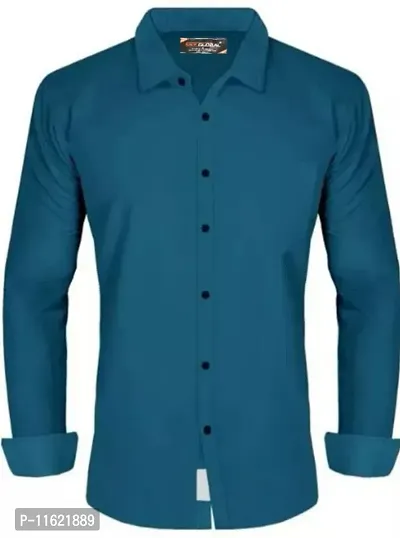 Classic Cotton Solid Casual Shirts for Men-thumb0