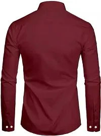 Mens Casual full Sleeve Plain Shirt-thumb1