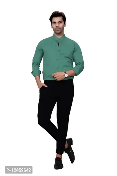 Classic Cotton Solid Casual Shirts for Men-thumb0