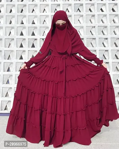 Women Trendy Abaya Burqa With Hijab.-thumb0