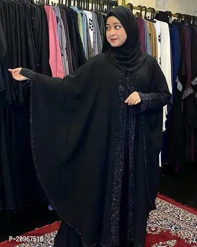 Burkha for ladies Butterfly Dubai Abaya Burkha with hijab-thumb0