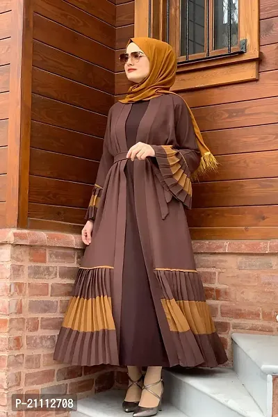 Women's Shrug Abaya For Women With Hijab-thumb0