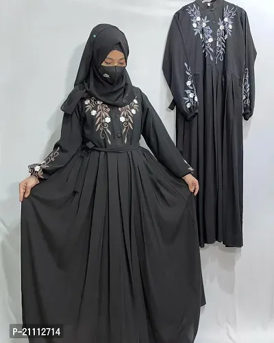 Abaya for women dubai style Bridal Abaya with Hijab-thumb0
