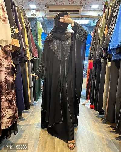 New Latest Dubai Abaya Burkha Islamic Clothing-thumb0