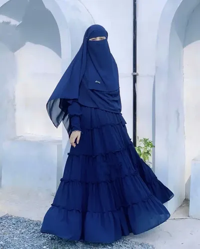 Trending Cotton Blend Abaya Burkha For Women