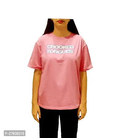 Comfortable Pink Color Oversized T-Shirt