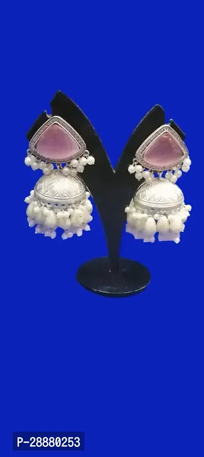 Designer Stone Oxidized  Earrings-thumb0