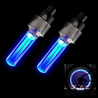 Vocado Megic Light Car Tyre LED Motion Sensor Wheel Lights, Bike Flash Tyre Valve Lights, Colorful Tire Light Cool High Visibility at Night for Car, Auto Trucks, Motorcycle, Bike, Bicycle (Set of 4-Blue)-thumb3