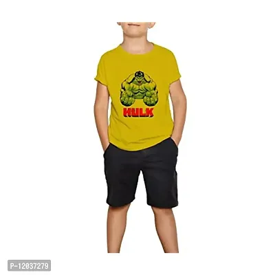 KEEZOO - Kid Cartoon Printed Yellow T-Shirts for Kids (Boys/Girls) (6Years-7Years)-thumb0
