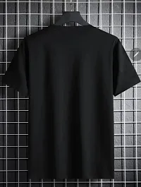 Stylish Black Polyester Printed Tees For Men-thumb1