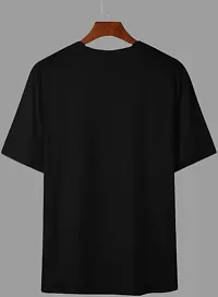 Stylish Black Polyester Printed Tees For Men-thumb1