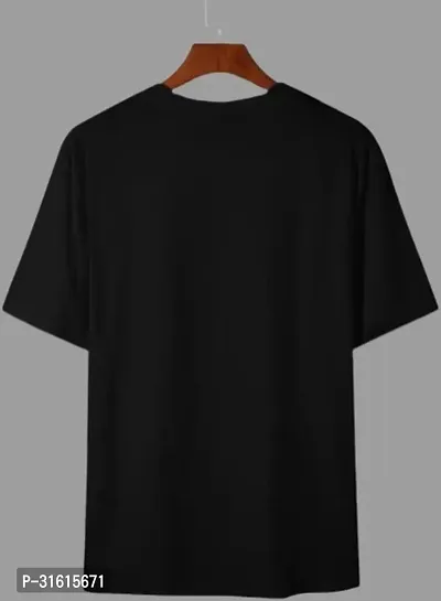 Stylish Black Polyester Printed Tees For Men-thumb2