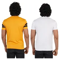 Stylish Multicoloured Polyester Printed Tees For Men Pack of 2-thumb1